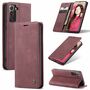 Handyh�lle f�r Samsung Galaxy S21 FE Schutztasche Wallet Cover 360 Case Etuis Rot