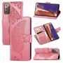 Handyh�lle f�r Samsung Galaxy Note 20 Schutztasche Wallet Cover 360 Case Etuis Rosa
