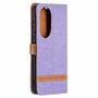 Handyh�lle f�r Huawei P50 Schutztasche Wallet Cover 360 Case Etuis Violett