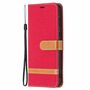 Handyh�lle f�r Huawei P50 Schutztasche Wallet Cover 360 Case Etuis Rot