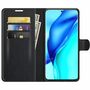 Handyh�lle f�r Huawei P50 Pro Schutztasche Wallet Cover 360 Case Etuis Schwarz