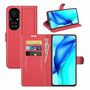 Handyh�lle f�r Huawei P50 Pro Schutztasche Wallet Cover 360 Case Etuis Rot