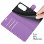 Handyh�lle f�r Huawei P50 Pro Schutztasche Wallet Cover 360 Case Etuis Violett