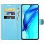 Handyh�lle f�r Huawei P50 Pro Schutztasche Wallet Cover 360 Case Etuis Blau
