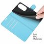 Handyh�lle f�r Huawei P50 Pro Schutztasche Wallet Cover 360 Case Etuis Blau