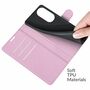 Handyh�lle f�r Huawei P50 Pro Schutztasche Wallet Cover 360 Case Etuis Rosa
