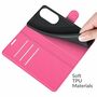 Handyh�lle f�r Huawei P50 Pro Schutztasche Wallet Cover 360 Case Etuis Rosa
