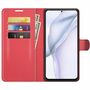 Handyh�lle f�r Huawei P50 Schutztasche Wallet Cover 360 Case Etuis Rot
