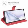 Handyh�lle f�r Huawei P50 Schutztasche Wallet Cover 360 Case Etuis Rot