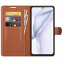 Handyh�lle f�r Huawei P50 Schutztasche Wallet Cover 360 Case Etuis Braun