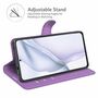 Handyh�lle f�r Huawei P50 Schutztasche Wallet Cover 360 Case Etuis Violett