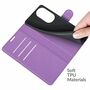 Handyh�lle f�r Huawei P50 Schutztasche Wallet Cover 360 Case Etuis Violett