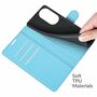 Handyh�lle f�r Huawei P50 Schutztasche Wallet Cover 360 Case Etuis Blau