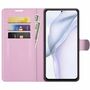 Handyh�lle f�r Huawei P50 Schutztasche Wallet Cover 360 Case Etuis Rosa
