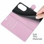 Handyh�lle f�r Huawei P50 Schutztasche Wallet Cover 360 Case Etuis Rosa