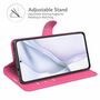 Handyh�lle f�r Huawei P50 Schutztasche Wallet Cover 360 Case Etuis Rosa