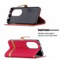 Handyh�lle f�r Huawei P50 Pro Schutztasche Wallet Cover 360 Case Etuis Rot