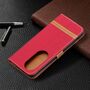 Handyh�lle f�r Huawei P50 Pro Schutztasche Wallet Cover 360 Case Etuis Rot
