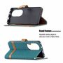 Handyh�lle f�r Huawei P50 Pro Schutztasche Wallet Cover 360 Case Etuis Gr�n