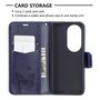 Handyh�lle f�r Huawei P50 Pro Schutztasche Wallet Cover 360 Case Etuis Blau