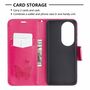 Handyh�lle f�r Huawei P50 Pro Schutztasche Wallet Cover 360 Case Etuis Rosa