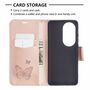 Handyh�lle f�r Huawei P50 Pro Schutztasche Wallet Cover 360 Case Etuis Rosa