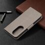 Handyh�lle f�r Huawei P50 Schutztasche Wallet Cover 360 Case Etuis Grau