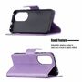 Handyh�lle f�r Huawei P50 Schutztasche Wallet Cover 360 Case Etuis Violett