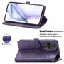 Handyh�lle f�r Huawei P50 Schutztasche Wallet Cover 360 Case Etuis Violett