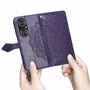 Handyh�lle f�r Huawei P50 Schutztasche Wallet Cover 360 Case Etuis Violett