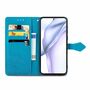 Handyh�lle f�r Huawei P50 Schutztasche Wallet Cover 360 Case Etuis Blau