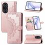 Handyh�lle f�r Huawei P50 Pro Schutztasche Wallet Cover 360 Case Etuis Rosa