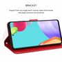 Handyh�lle f�r Xiaomi Mi 11 Lite Schutztasche Wallet Cover 360 Case Etuis Rot