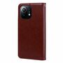 Handyh�lle f�r Xiaomi Mi 11 Lite Schutztasche Wallet Cover 360 Case Etuis Braun