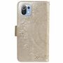 Handyh�lle f�r Xiaomi Mi 11 Lite Schutztasche Wallet Cover 360 Case Etuis Gold