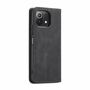 Handyh�lle f�r Xiaomi Mi 11 Lite Schutztasche Wallet Cover 360 Case Etuis Schwarz
