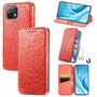Handyh�lle f�r Xiaomi Mi 11 Lite Schutztasche Wallet Cover 360 Case Etuis Rot
