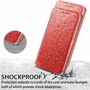 Handyh�lle f�r Xiaomi Mi 11 Lite Schutztasche Wallet Cover 360 Case Etuis Rot