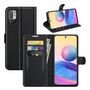 Handyh�lle f�r Xiaomi Redmi Note 10 5G Schutztasche Wallet Cover 360 Case Etuis Schwarz