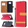 Handyh�lle f�r Xiaomi Poco X3 Schutztasche Wallet Cover 360 Case Etuis Rot