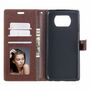 Handyh�lle f�r Xiaomi Poco X3 Schutztasche Wallet Cover 360 Case Etuis Braun