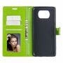 Handyh�lle f�r Xiaomi Poco X3 Schutztasche Wallet Cover 360 Case Etuis Gr�n