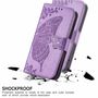 Handyh�lle f�r OnePlus 9 Pro Schutztasche Wallet Cover 360 Case Etuis Violett
