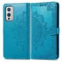 Handyh�lle f�r OnePlus 9 Schutztasche Wallet Cover 360 Case Etuis Blau