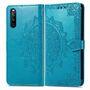 Handyh�lle f�r Sony Xperia 10 III Schutztasche Wallet Cover 360 Case Etuis Blau
