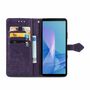 Handyh�lle f�r Sony Xperia 10 III Schutztasche Wallet Cover 360 Case Etuis Violett