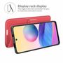 Handyh�lle f�r Xiaomi Redmi Note 10 5G Schutztasche Wallet Cover 360 Case Etuis Rot