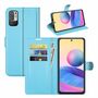 Handyh�lle f�r Xiaomi Redmi Note 10 5G Schutztasche Wallet Cover 360 Case Etuis Blau