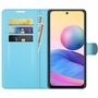 Handyh�lle f�r Xiaomi Redmi Note 10 5G Schutztasche Wallet Cover 360 Case Etuis Blau