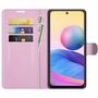 Handyh�lle f�r Xiaomi Redmi Note 10 5G Schutztasche Wallet Cover 360 Case Etuis Rosa